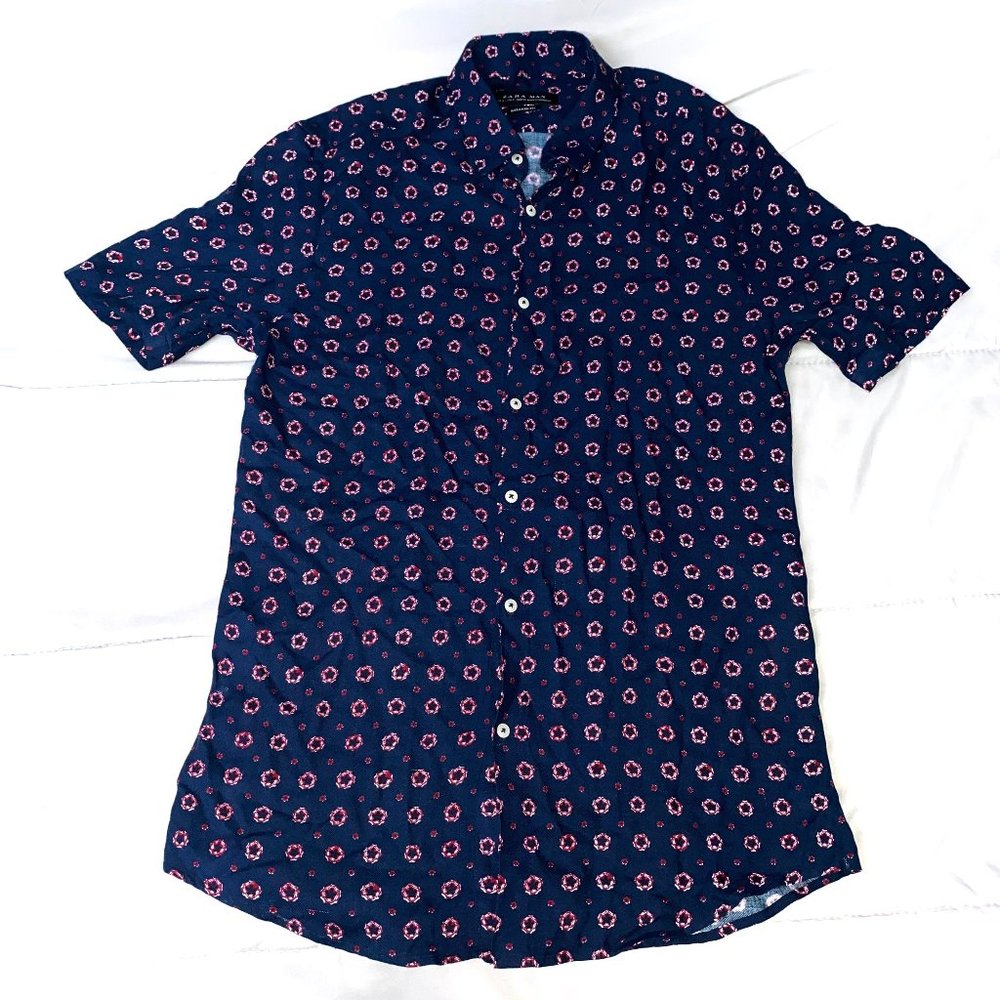 NWT Zara Men's Print Shirt (Small)